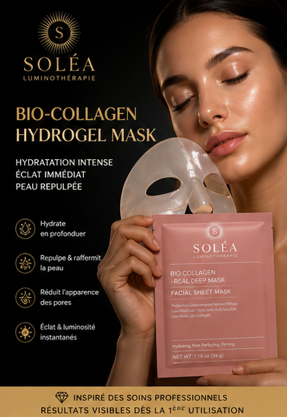 Masque Soléa™ Hydrogel Collagène & Vitamine C