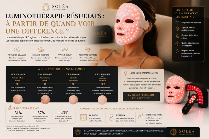 Luminothérapie résultats : à partir de quand voir une différence ?