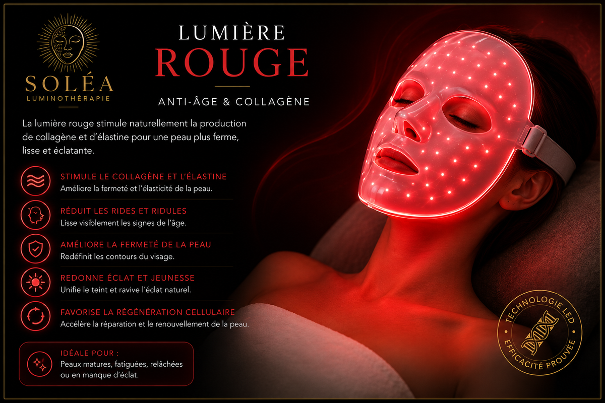 Lumière LED Rouge sur le Visage : Tous les Bienfaits Expliqués