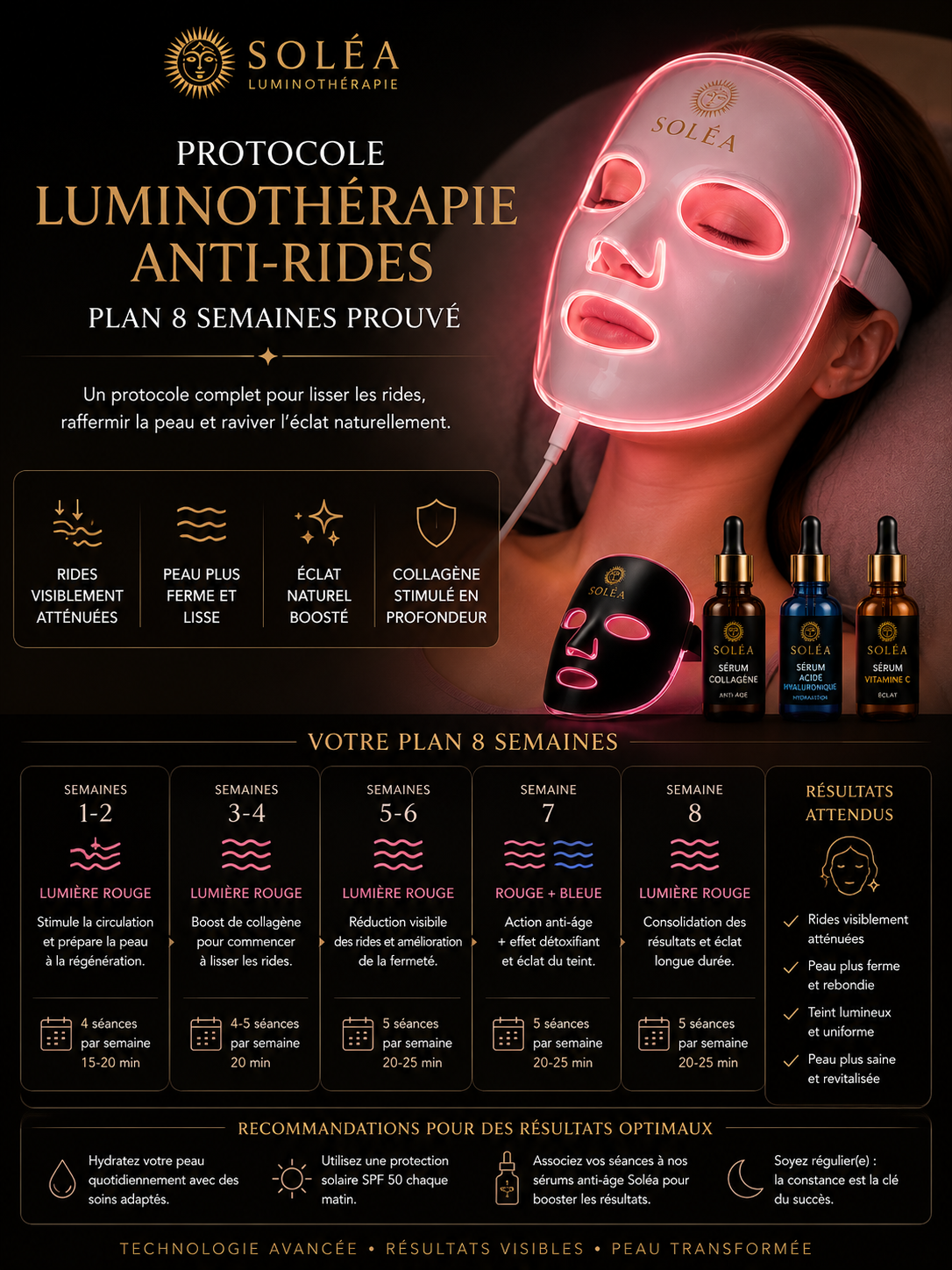 Protocole Luminothérapie Anti-Rides : Plan 8 Semaines Prouvé