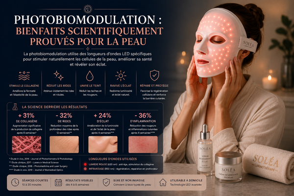Photobiomodulation : bienfaits scientifiquement prouvés pour la peau