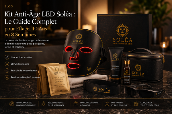 Kit Anti-Âge LED Soléa : Le Guide Complet pour Effacer 10 Ans en 8 Semaines