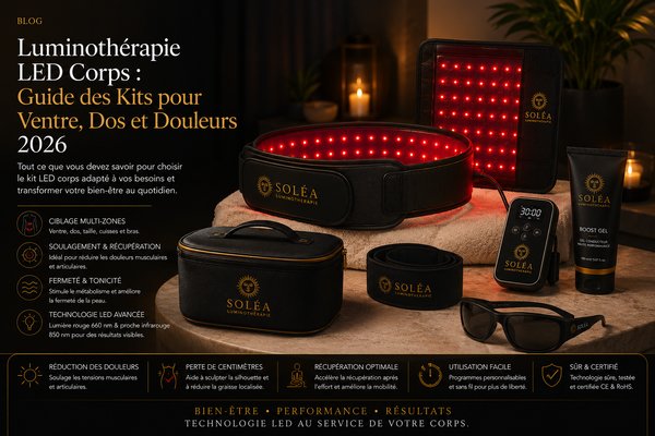 Luminothérapie LED Corps : Guide des Kits pour Ventre, Dos et Douleurs 2026