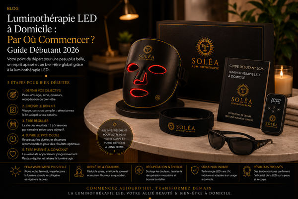 Luminothérapie LED à Domicile : Par Où Commencer ? Guide Débutant 2026
