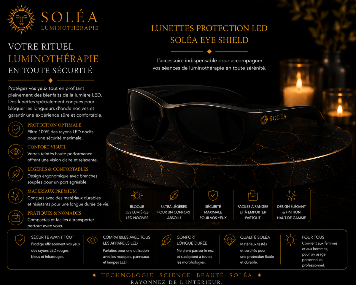 Lunettes Protection LED Soléa Eye Shield