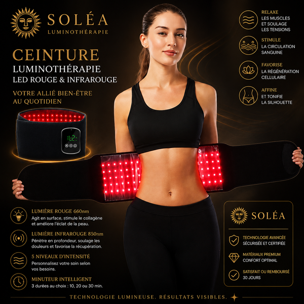 Ceinture LED Corps Ventre Soléa Slim