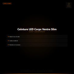 Ceinture LED Corps Ventre Soléa Slim